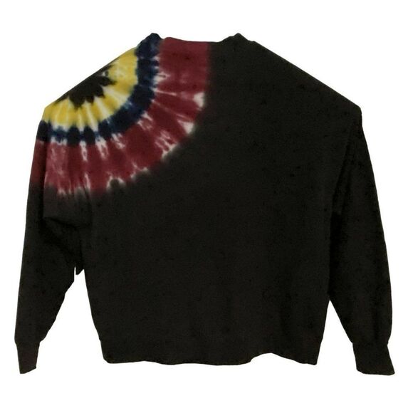Electric & Rose Black Tie Dye Sweatshirt Pullover Sz S Generous Sizing USA NEW - Picture 3 of 6